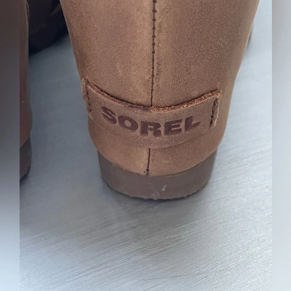 SOREL Joanie Il leather wedge sandals